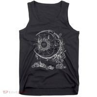 Bohemian Aesthetic Moon Sun Astrology Science Astronomy Tank Top thumb 0