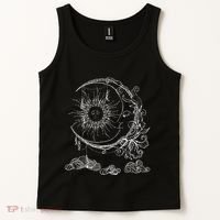 Bohemian Aesthetic Moon Sun Astrology Science Astronomy Tank Top thumb 2
