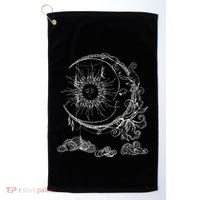 Bohemian Aesthetic Moon Sun Astrology Science Astronomy Golf Towel thumb 0