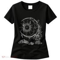 Bohemian Aesthetic Moon Sun Astrology Science Astronomy Women's T-Shirt thumb 0