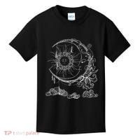 Bohemian Aesthetic Moon Sun Astrology Science Astronomy Kids T-Shirt thumb 0