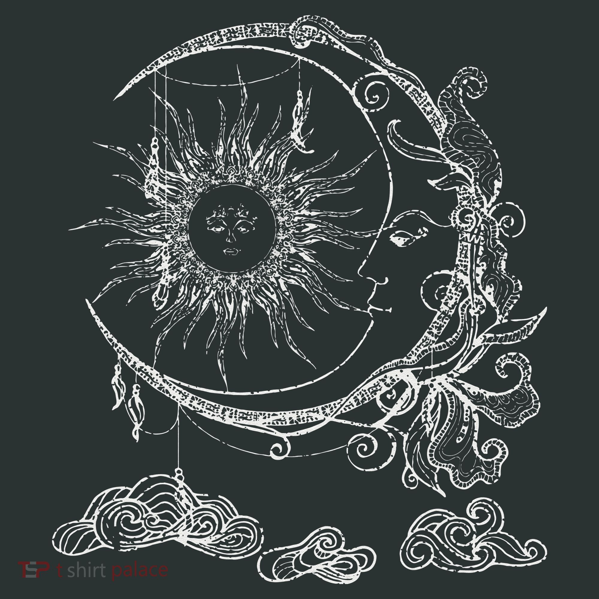 Bohemian Aesthetic Moon Sun Astrology Science Astronomy Infant Baby Jersey Bodysuit