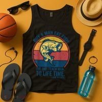 Buy A Man Eat Fish The Day Teach Man To Life Time Joe Biden Tank Top thumb 4