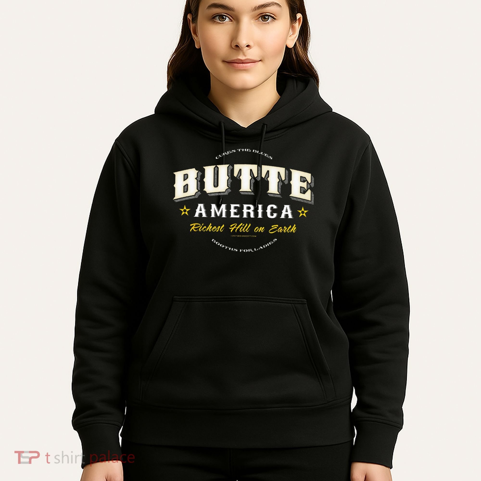 Butte America Montana Copper Miner Mining Hoodie