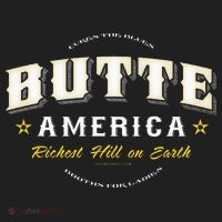 Butte America Montana Copper Miner Mining Urban Oversized Heavyweight T-Shirt thumb 2