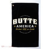Butte America Montana Copper Miner Mining Golf Towel thumb 0