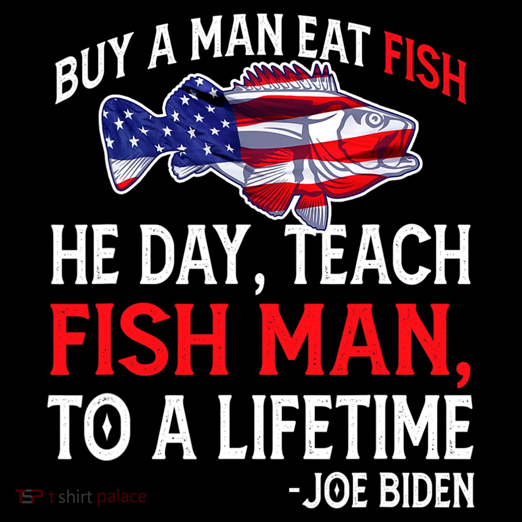 Buy A Man Eat Fish Funny Joe Biden Quote Coffee Mug