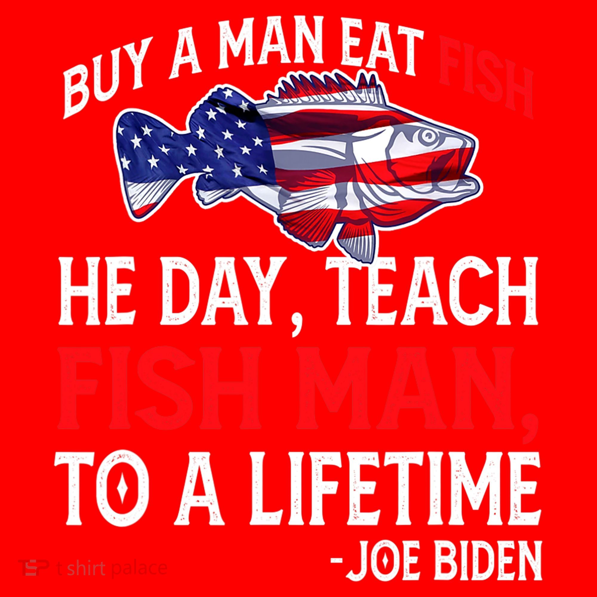 Buy A Man Eat Fish Funny Joe Biden Quote Santa Hat