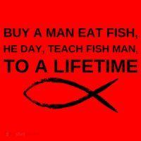 Buy A Man Eat Fish He Day Teach Fish Man To A Lifetime Santa Hat thumb 1