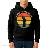 Bodily Autonomy My Body My Choice Freedom Statue of Liberty Kids Hoodie thumb 4