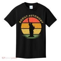 Bodily Autonomy My Body My Choice Freedom Statue of Liberty Kids T-Shirt thumb 0