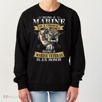 Being A Marine Veteran Is An Honor Women's Sweatshirt thumb 0
