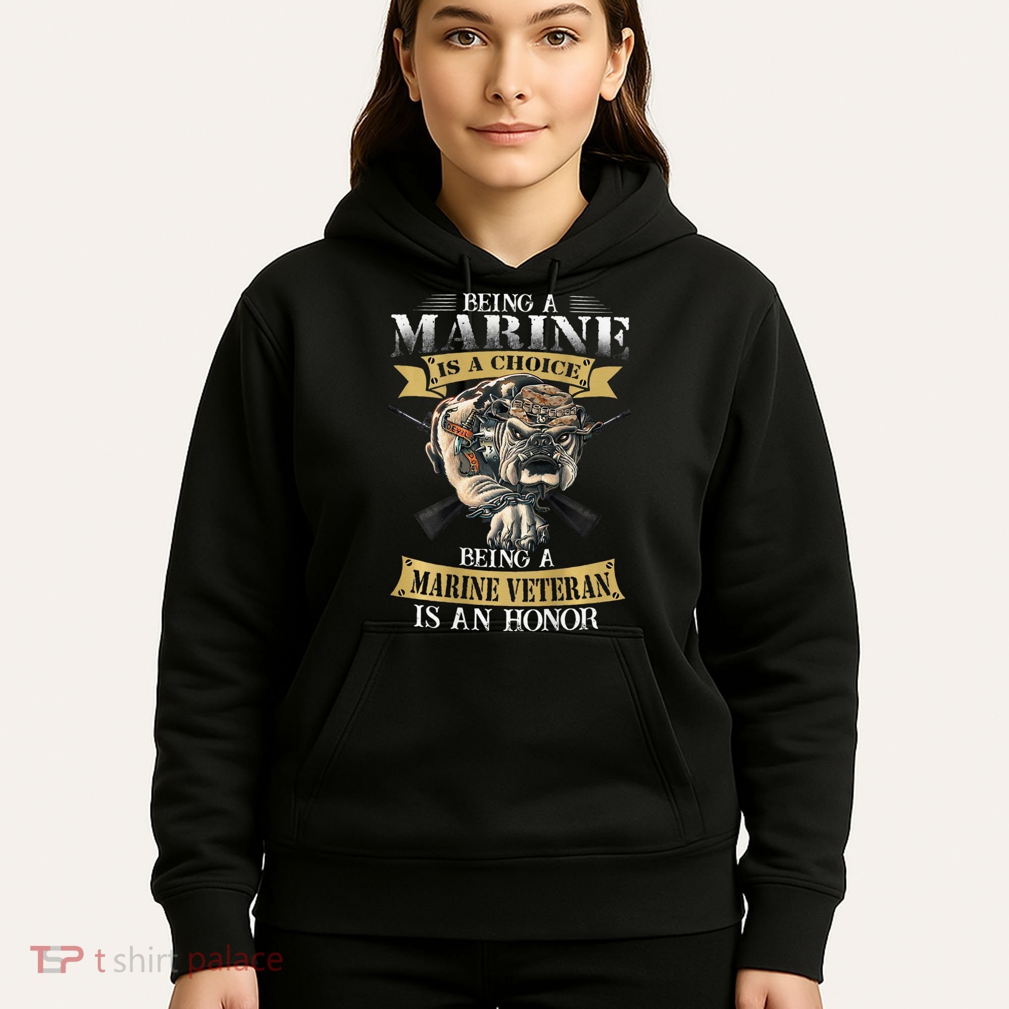 Being A Marine Veteran Is An Honor Hoodie