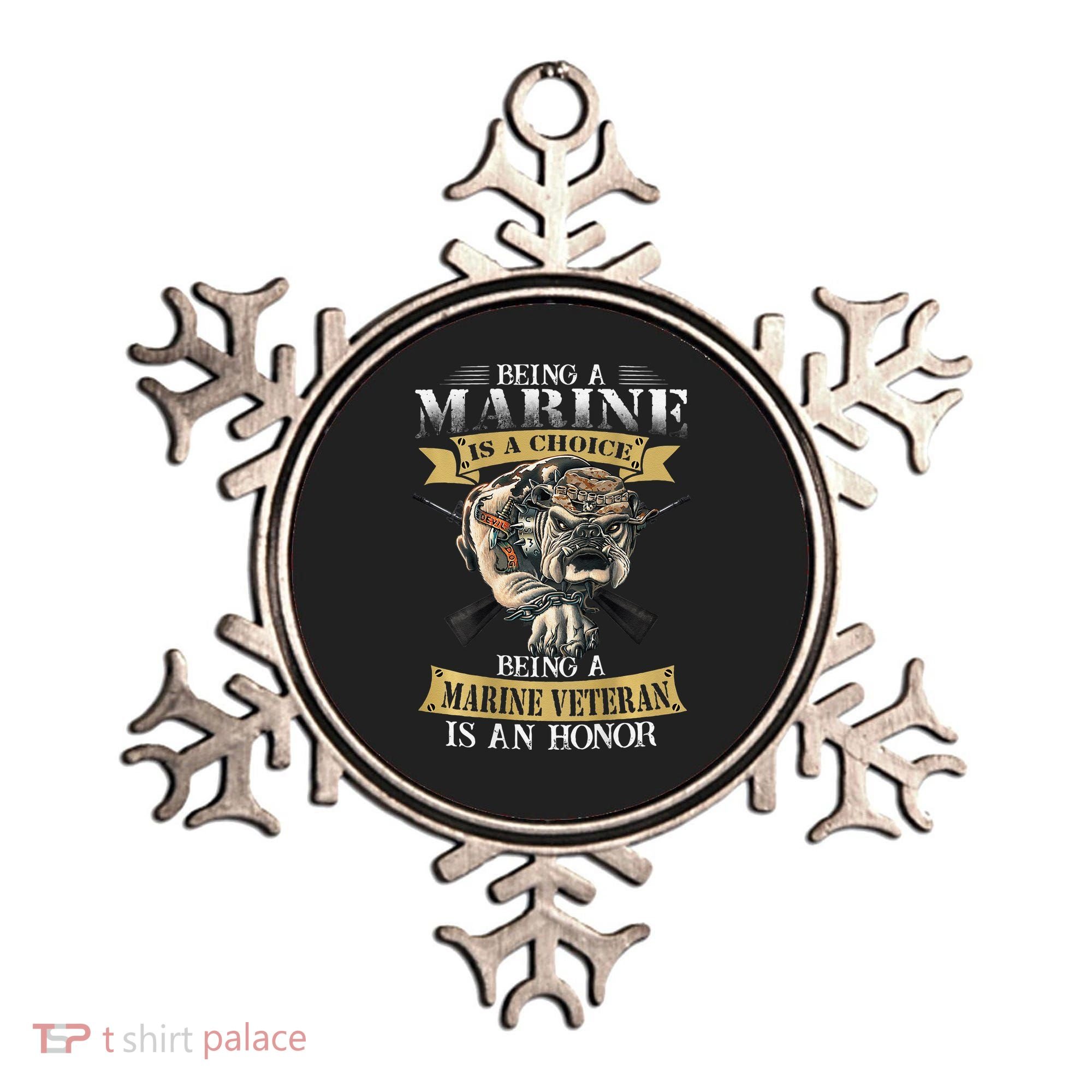 Being A Marine Veteran Is An Honor Ornament