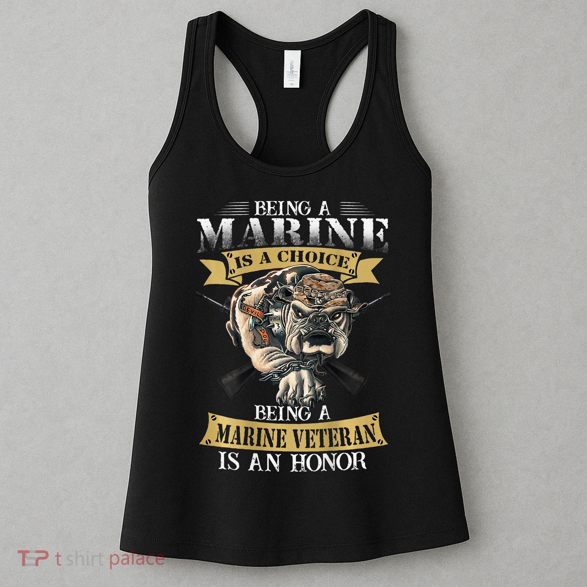 Being A Marine Veteran Is An Honor Women's Tank Top