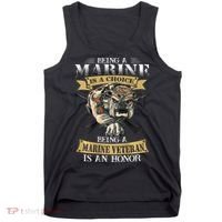 Being A Marine Veteran Is An Honor Tank Top thumb 0