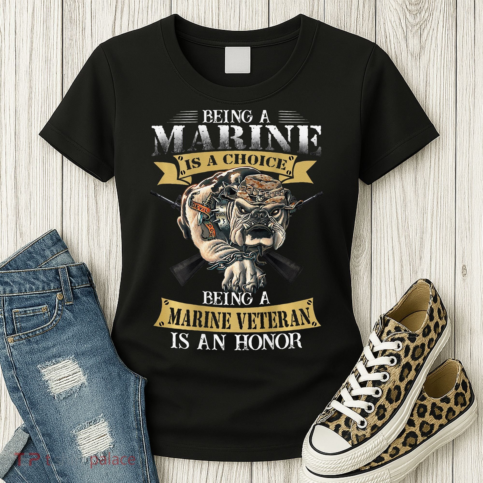 Being A Marine Veteran Is An Honor Women's T-Shirt