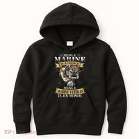 Being A Marine Veteran Is An Honor Kids Hoodie thumb 0
