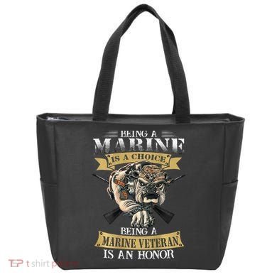 Being A Marine Veteran Is An Honor Tote Bag