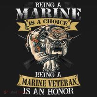 Being A Marine Veteran Is An Honor Tote Bag thumb 4