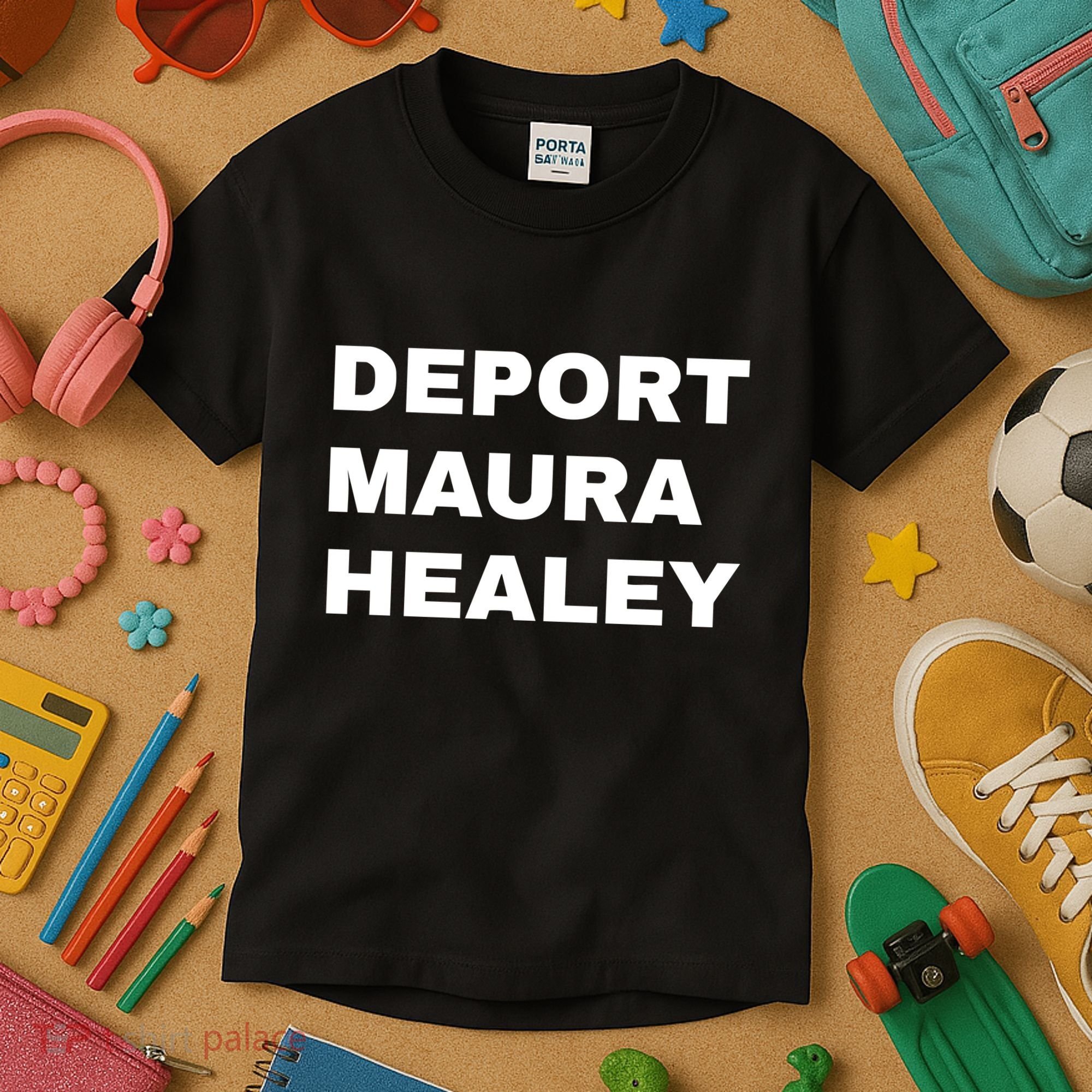 Bostonians Against Mayor Wu Deport Maura Healey Kids T-Shirt