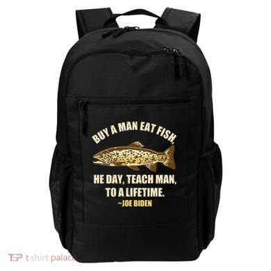 Buy A Man Eat Fish Joe Biden Backpack