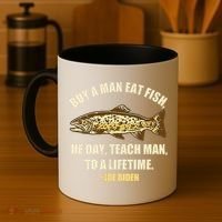 Buy A Man Eat Fish Joe Biden Coffee Mug thumb 4