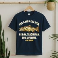 Buy A Man Eat Fish Joe Biden T-Shirt thumb 2