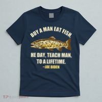 Buy A Man Eat Fish Joe Biden T-Shirt thumb 5