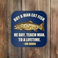 Buy A Man Eat Fish Joe Biden Coaster thumb 0