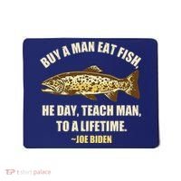 Buy A Man Eat Fish Joe Biden Mousepad thumb 0