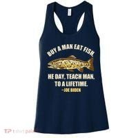 Buy A Man Eat Fish Joe Biden Women's Tank Top thumb 0