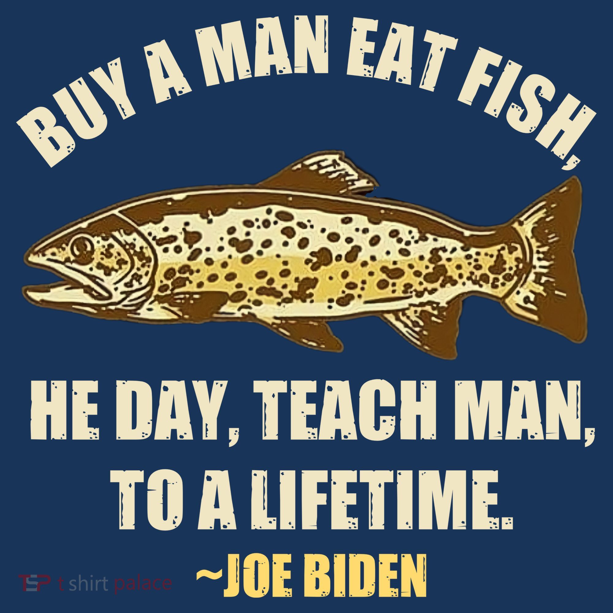 Buy A Man Eat Fish Joe Biden Women's Tank Top