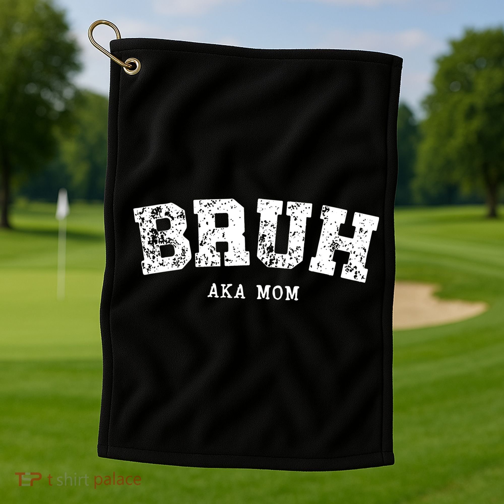 Bruh Aka Mom Funny Matching Family Golf Towel