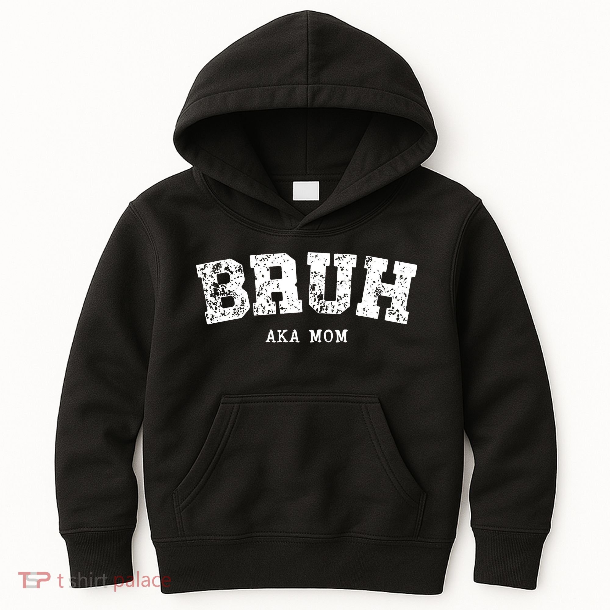 Bruh Aka Mom Funny Matching Family Kids Hoodie