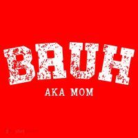 Bruh Aka Mom Funny Matching Family Santa Hat thumb 1