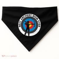 Best Archery Mom Ever Archer Mom Mother's Day Archery Gift USA-Made Doggie Bandana thumb 0
