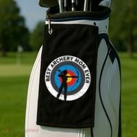 Best Archery Mom Ever Archer Mom Mother's Day Archery Gift Golf Towel thumb 2