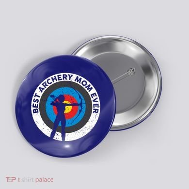 Best Archery Mom Ever Archer Mom Mother's Day Archery Gift Button