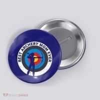 Best Archery Mom Ever Archer Mom Mother's Day Archery Gift Button thumb 0