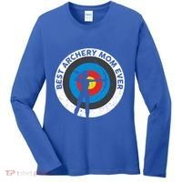 Best Archery Mom Ever Archer Mom Mother's Day Archery Gift Women's Long Sleeve Shirt thumb 0