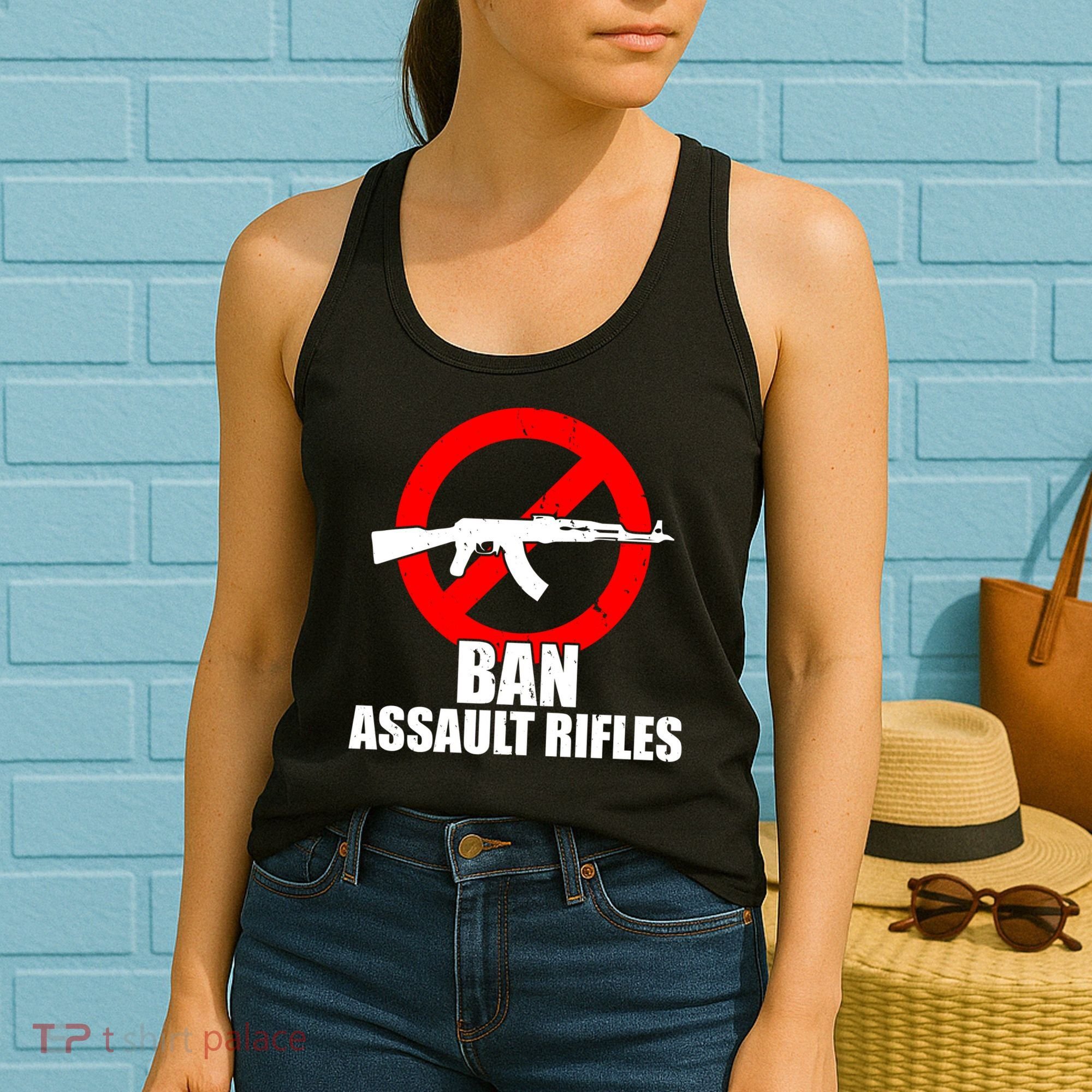 Ban Assault Rifles Gun Control Women's Tank Top