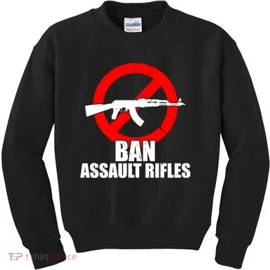 Ban Assault Rifles Gun Control Kids Sweatshirt