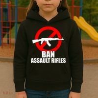 Ban Assault Rifles Gun Control Kids Hoodie thumb 3