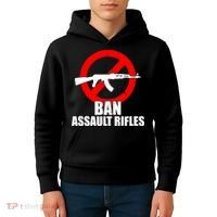 Ban Assault Rifles Gun Control Kids Hoodie thumb 4