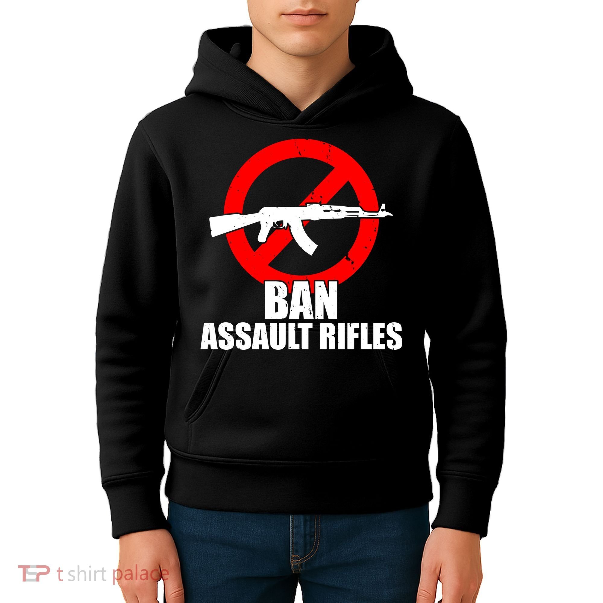 Ban Assault Rifles Gun Control Kids Hoodie