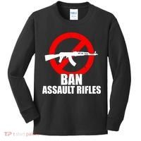 Ban Assault Rifles Gun Control Kids Long Sleeve Shirt thumb 0