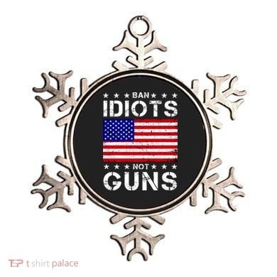 Ban Idiots Not Guns Ornament