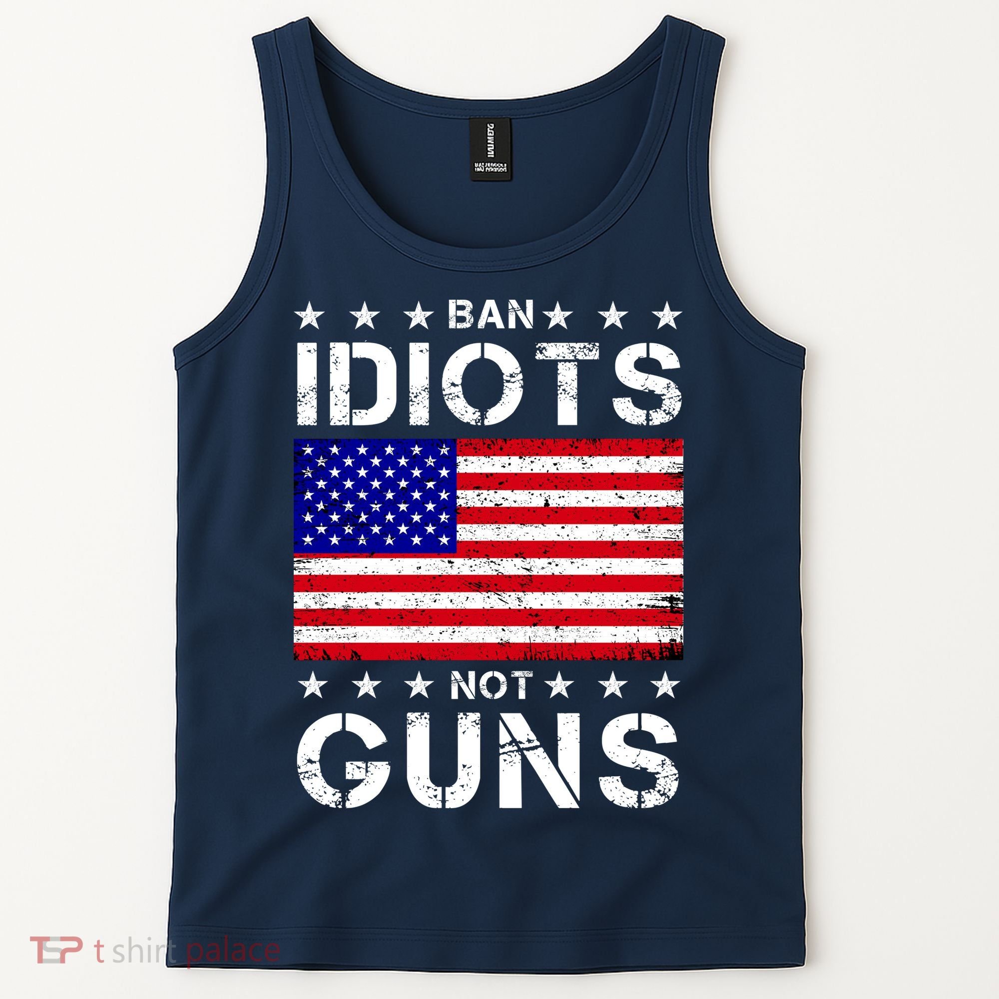 Ban Idiots Not Guns Tank Top