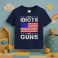 Ban Idiots Not Guns Toddler T-Shirt thumb 3